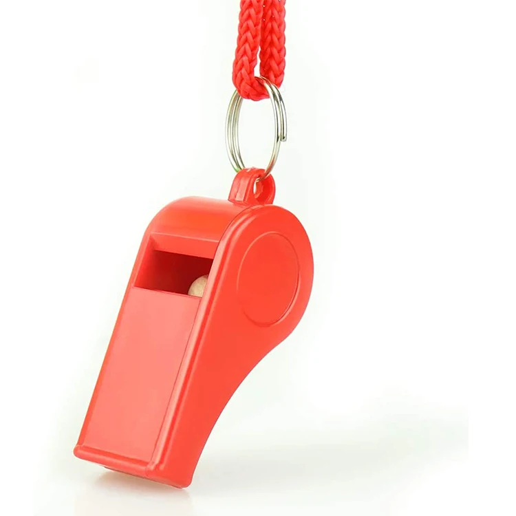 Emergency Safety Plastic Lanyard Survival Whistle
