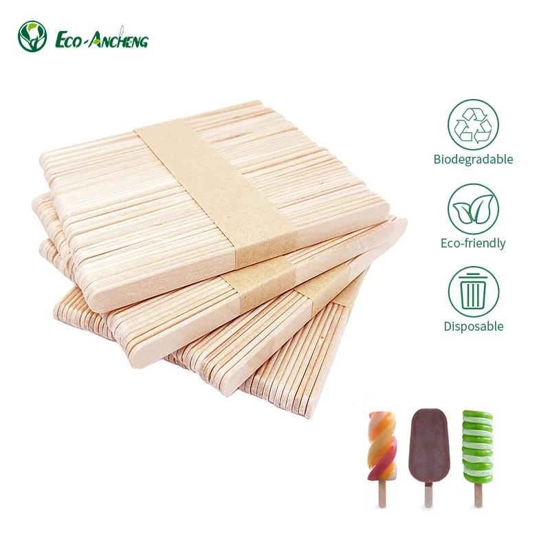 High Quality Eco-Friendly Custom Packaging Disposable Wooden Popsicle Stick Ice Cream Machine for Restaurant