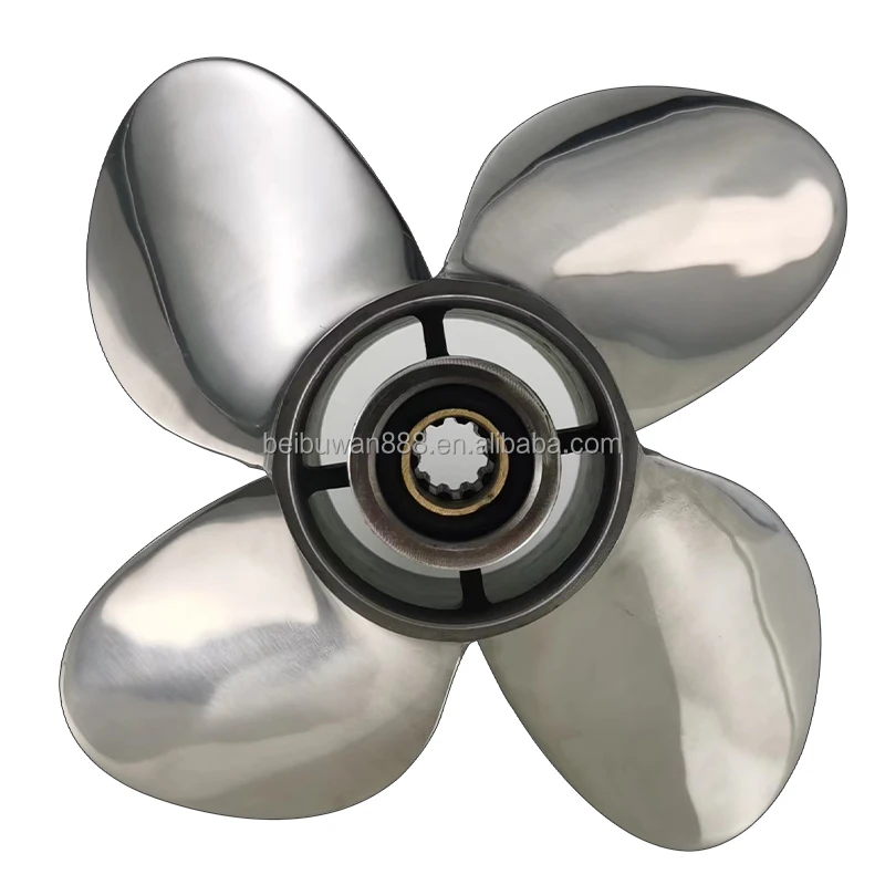 Лодка с 4 лопастями из нержавеющей стали для двигателя 25hp 30hp 40hp 60hp