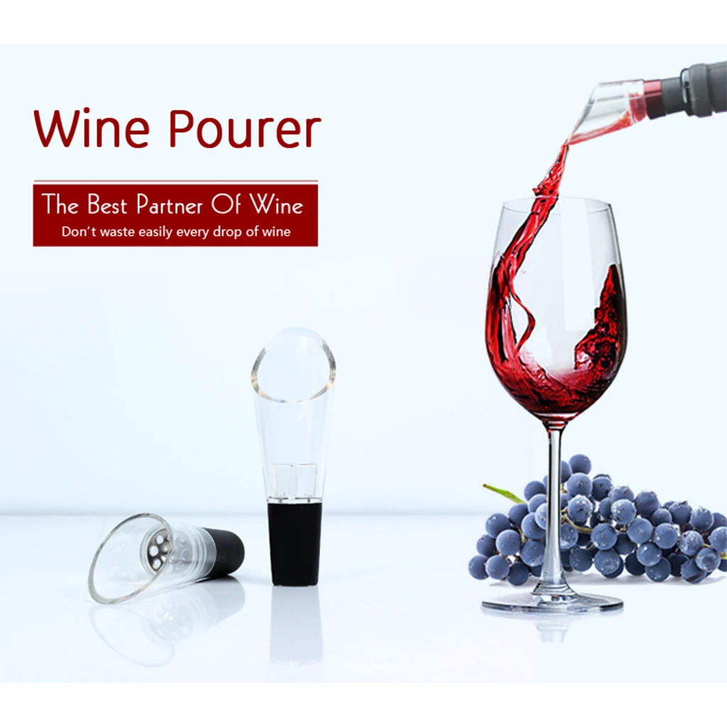 Amazon Hot Sales Red Wine Bottle Pourer Air Aerator Portable Decanter Pourer And Quick Decanter Spout Wine Aerator Pourer