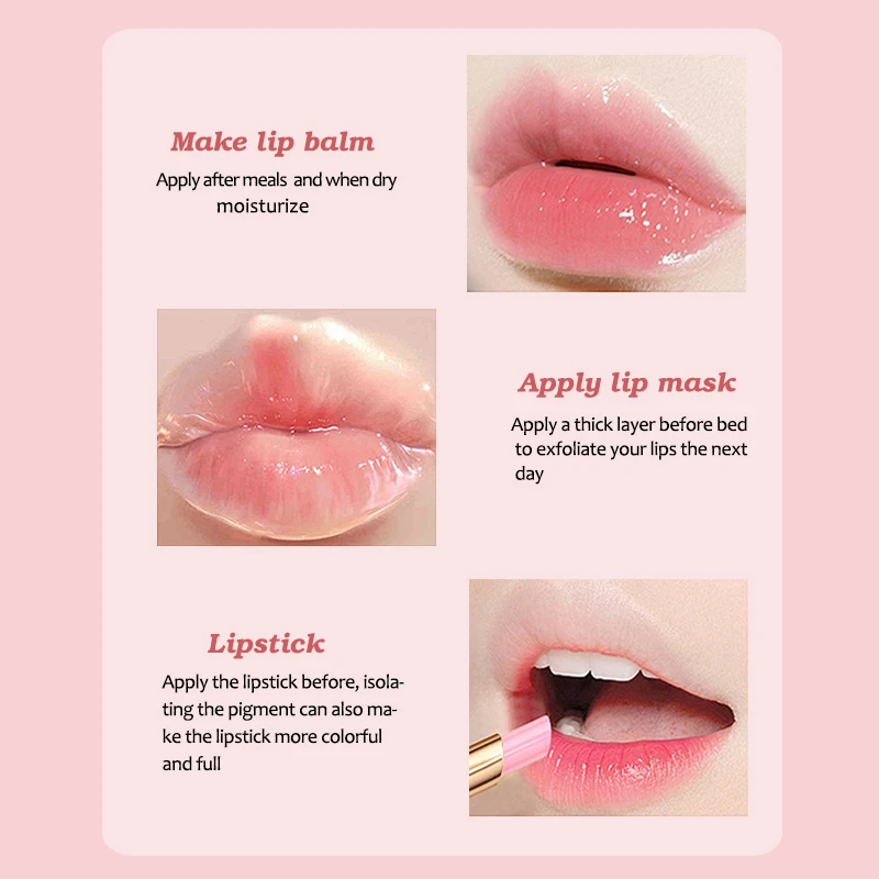 6Pcs Fruit Taste Sweet Smooth Moisturizing Lip Wrinkle Resist Cracking Color Changing Lipstick