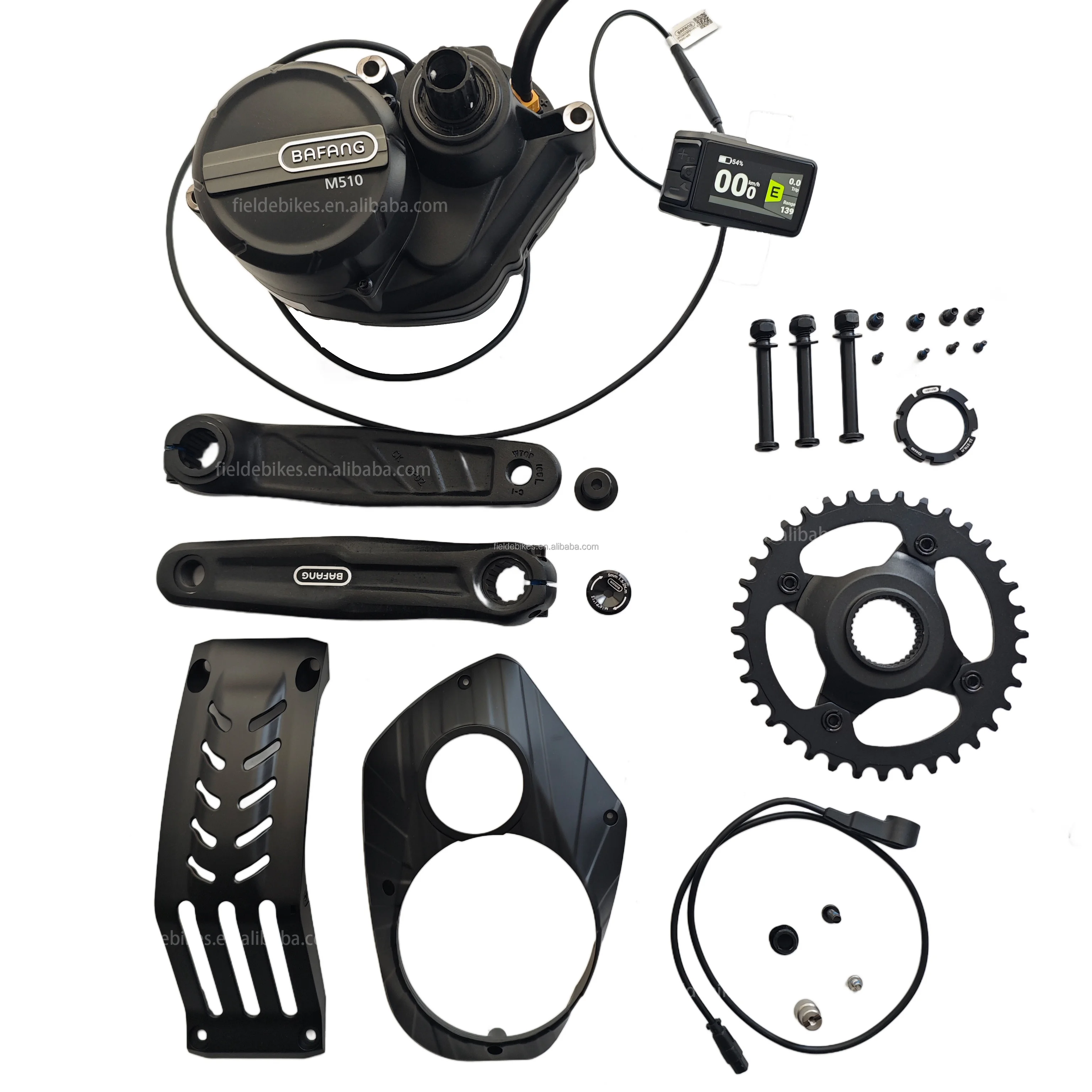 2024 Ebike Conversion Kits Bafang M510 48v 250w G522 Mid Motor Kit  With DPC080 BT Display With Different Speed Sensor