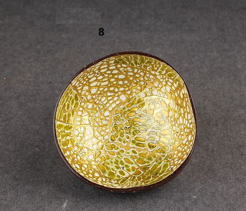 craft bowl coco shell inlaid with mother of pearl bowl handmade vietnamese lacquer coconut shell bowls