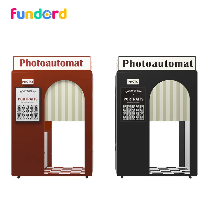 Fundord 2024 photo booth shell cabin photo booth machine with printer