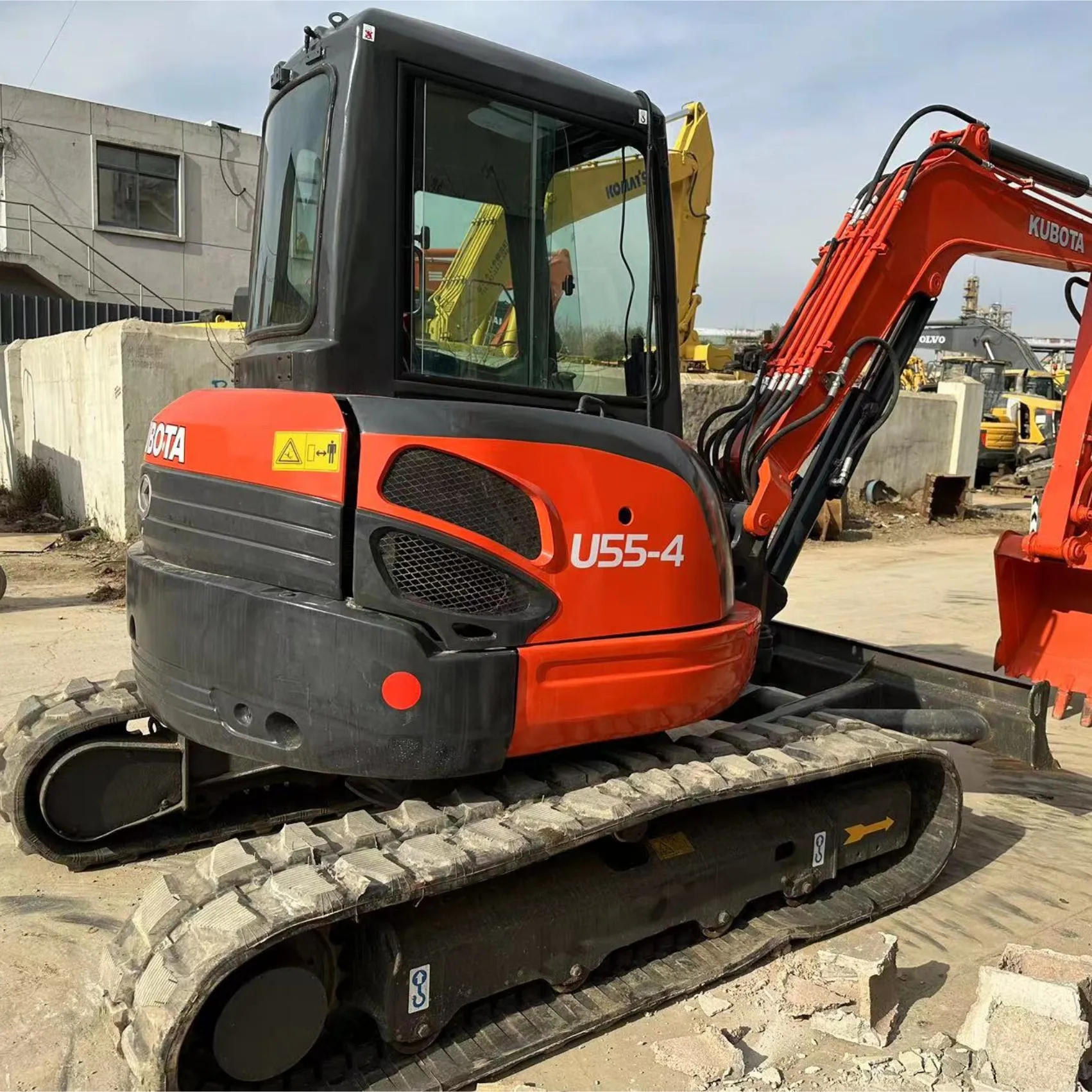 Недорогой 5-тонный мини-экскаватор гусеничный экскаватор kubota 55-4 первоначально Сделано в Японии