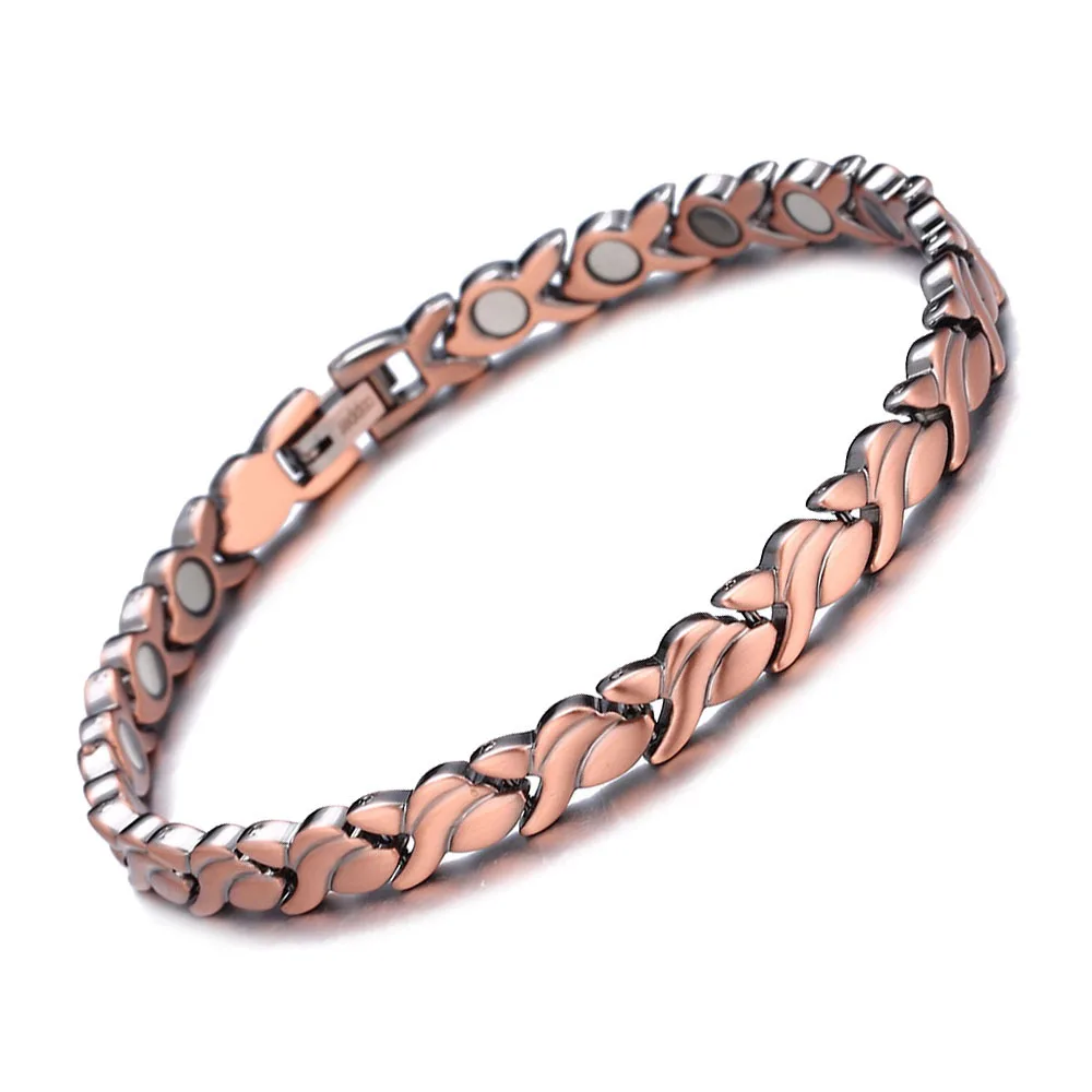Hot Sale 99.9% Pure Copper Man Magnetic Bracelet for Women and Men