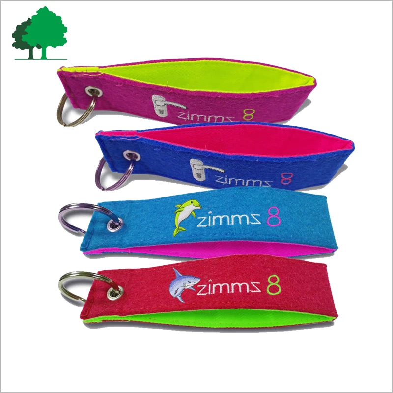 Direct Factory Custom High Quality Cheap Customer logo Embroidery Keychains