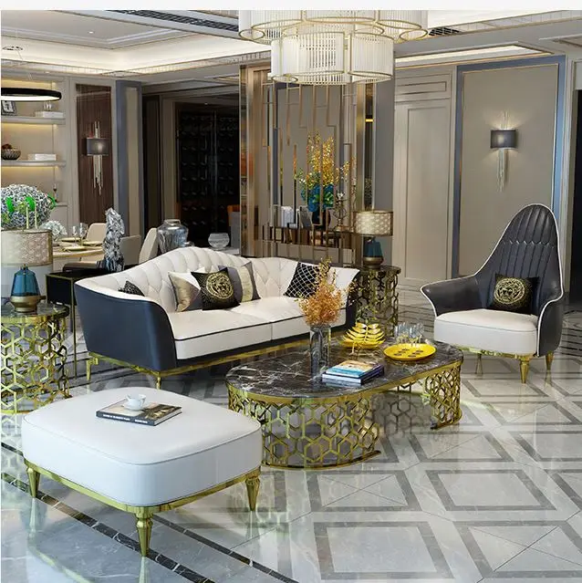 MEIJIA beige navy camel napa small corner sectional pure modern nappa white leather sofa