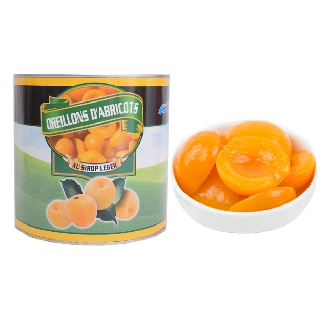 High Quality Fresh Canned Apricot In Light Syrup 580g/425g/820g/3000g