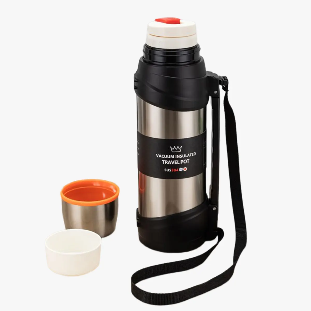BPA Free Outdoor Sport Water Bottle Custom Stainless Steel Water Jug with 2 in1 Twist Lid