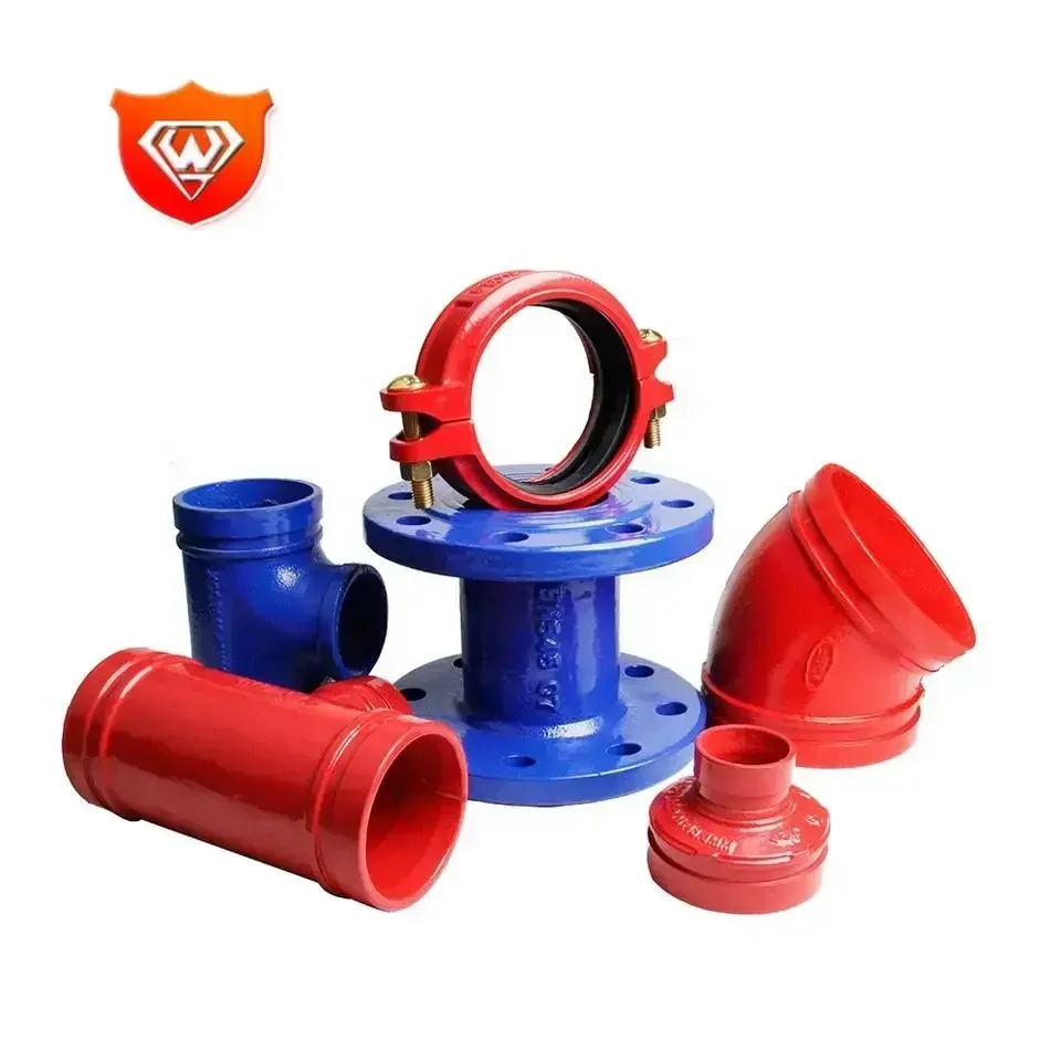 FM Approved China Rigid Ductile Iron Grooved Coupling And Fittings