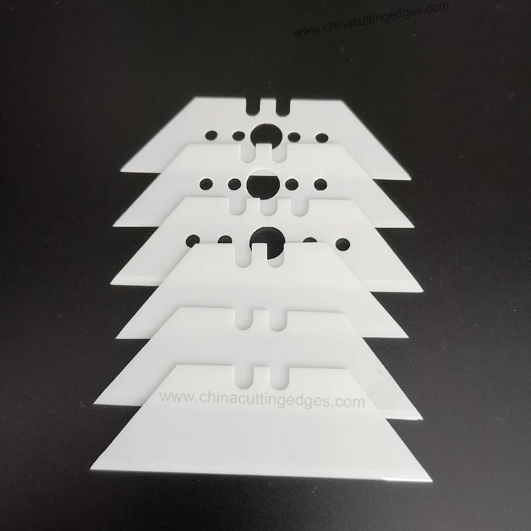 Zirconia ZrO2 Ceramic Utility Trapezoid Knives Blades