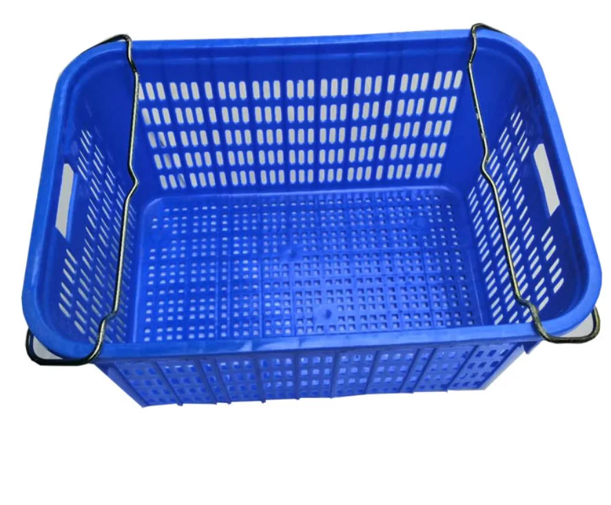hot sale stackable  fruits  plastic heavy duty basket with handle