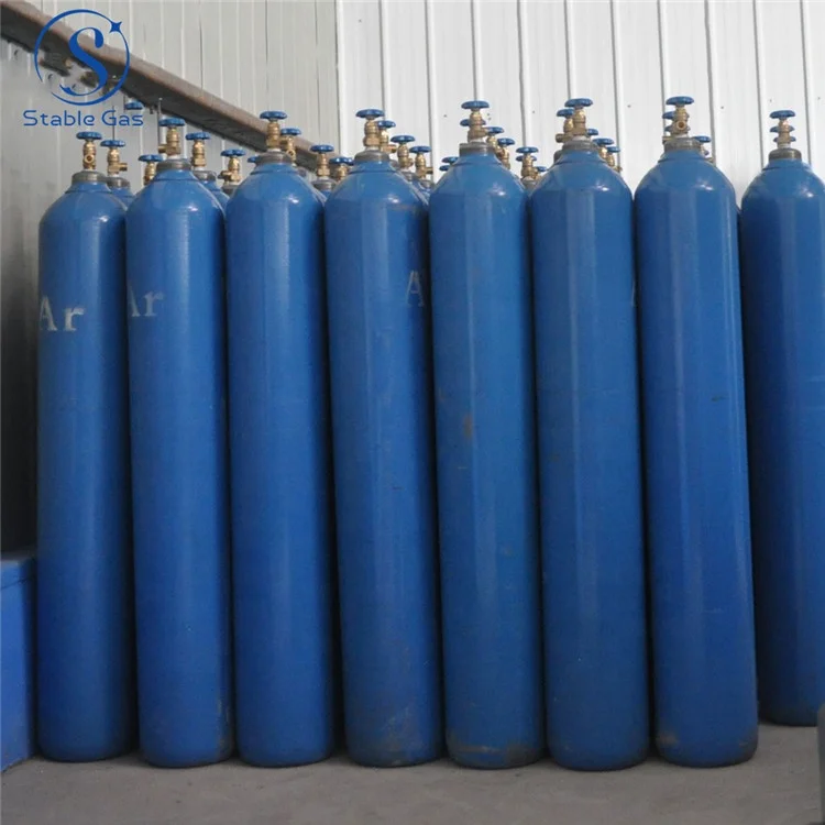 Низкие цены 40L аргонный цилиндр чистый 99.999% сварочный аргонный газовый флакон для продажи