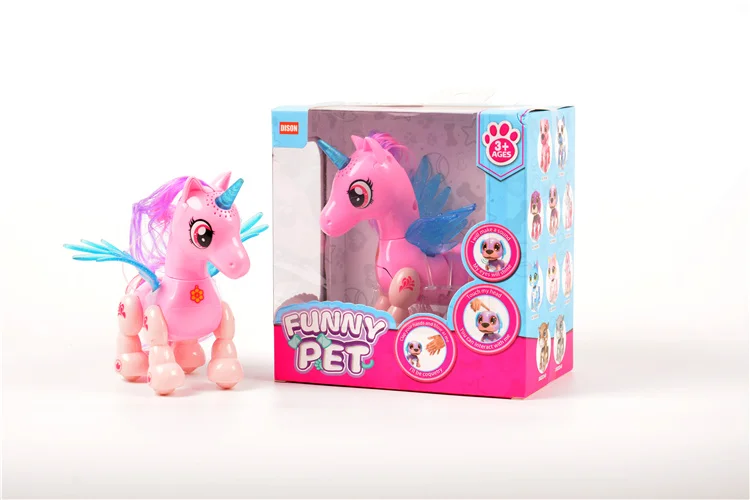 Multi-purpose pink and white smart Unicorn toy for children