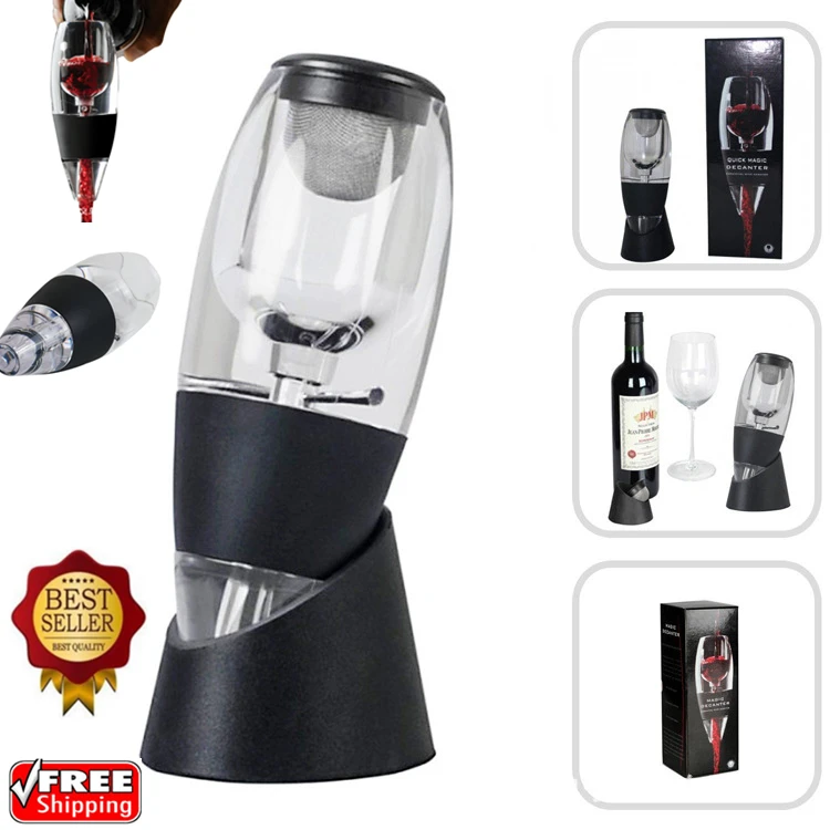 Magic Aerator Set Family Party Bar Essential Red Wine Equipment Bar Accessories Portable Wine Decanter with filter