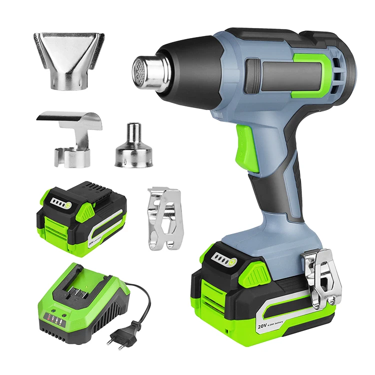 Портативный безопасный термоклеевой пистолет с регулируемой температурой, 18 в, миниатюрные электроинструменты, беспроводной тепловой пистолет с цифровым дисплеем