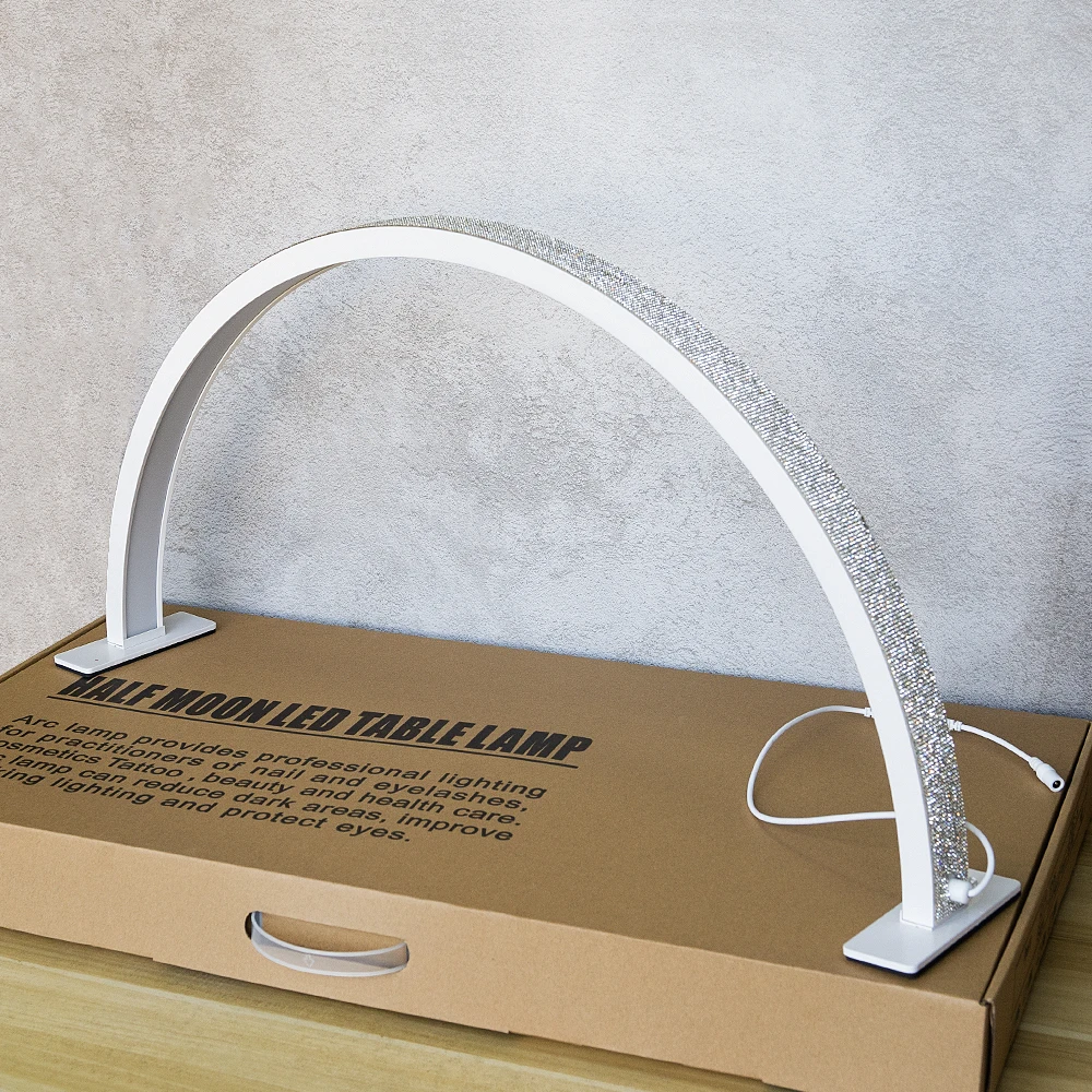 IPHF Nail Art Half Moon Ring Light Half Moon Lamp Half Moon Led Light For Nail Table