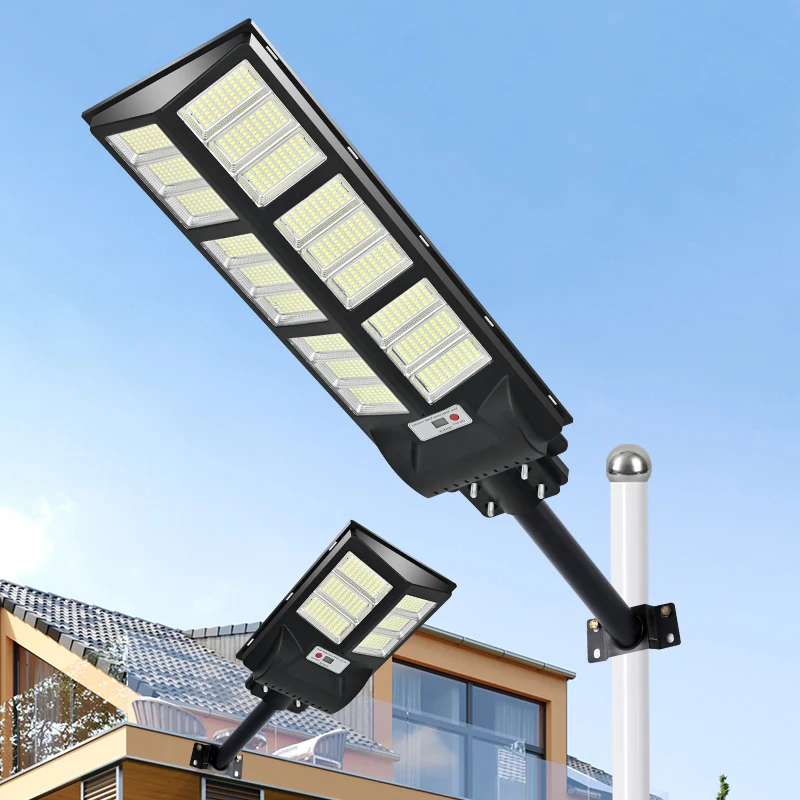 New IP65 Waterproof 200W/400W/600W Road Lights Outdoor Decorative Solar Street Lights with Motion Sensor for Residential Use