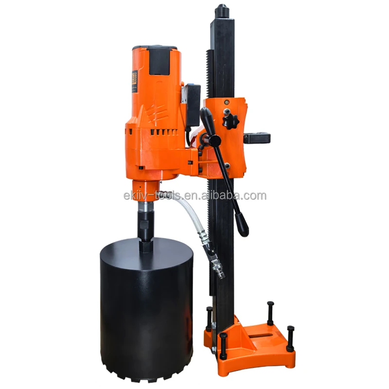 EKIIV 220V 110V 15-205mm diamond coring machine diamond core cutting machine with LCD display quickly mounting and hang system