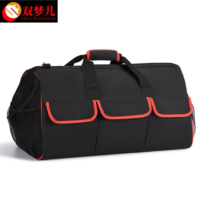 Large Capacity Custom Leather Waist Tool Bag Portable Crossbody for Electrician Multi-Functional Domestic Tool Storage