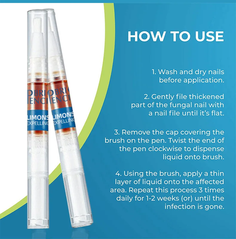 Newest Design Natural Herbal Onychomycosis Repair Liquid Nail Nail Fungus Treatment Pen