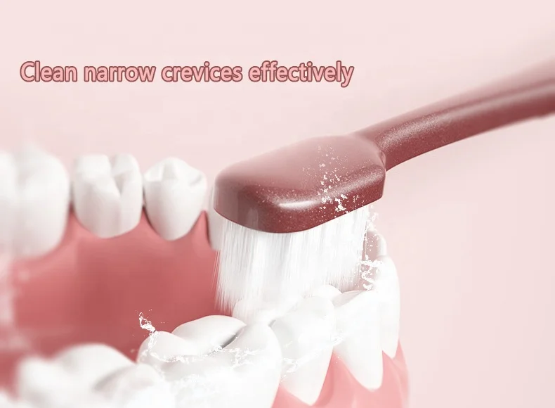 Wholesale Ready to Ship Square 0.12 mm Ultra Soft Bristle Tufts Toothbrush