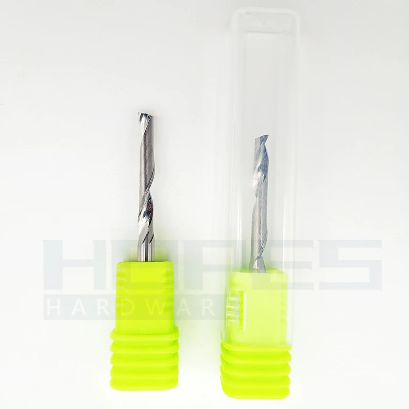 3.175mm 1/8 shank Carbide Single-edged milling cutter for aluminum alloy plastic plate engraving machining tools