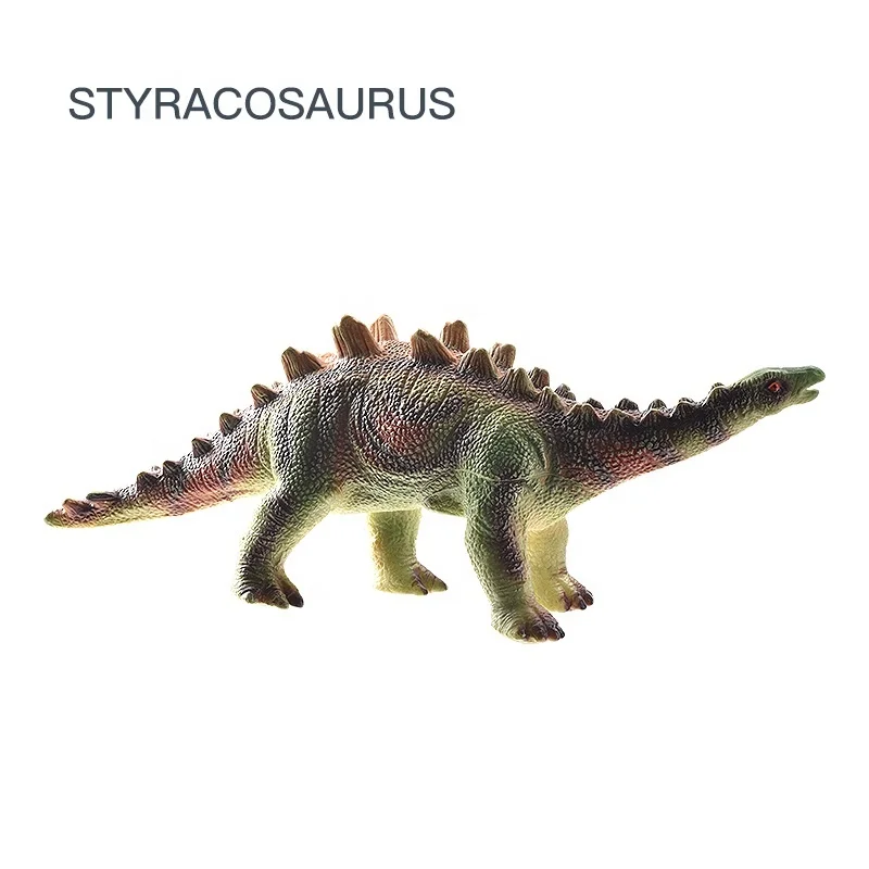 ITTL Good quality soft rubber dinosaur toy realistic tyrannosaurus rex pterosaur triceratops dinosaur toy with sound