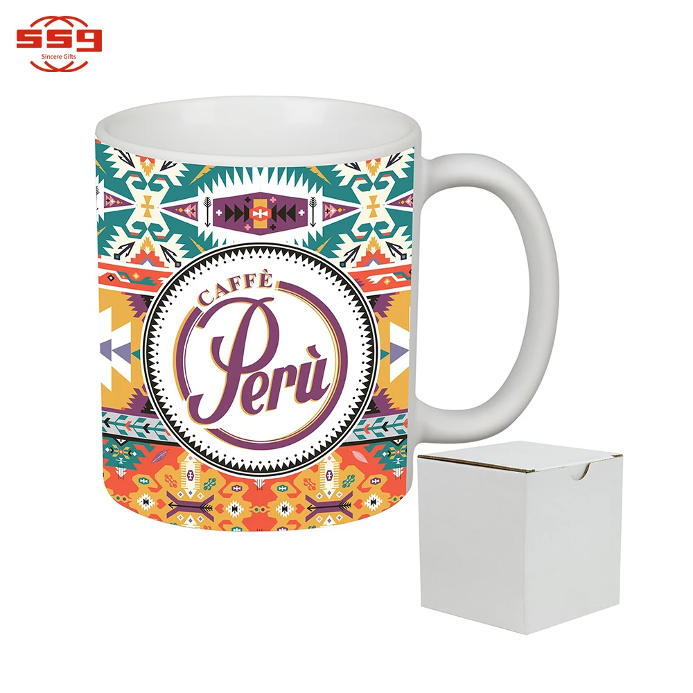 Wholesale Mugs And Cup Custom Cheap C Handle 15oz Milk Cup Sublimation Travel Coffee Ceramic Mug With Logo