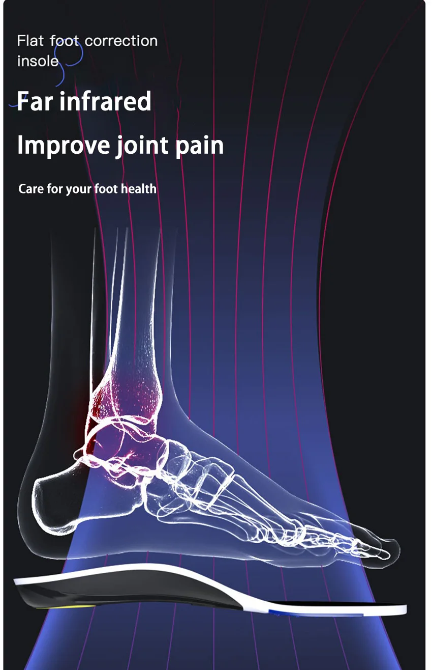 Graphene orthotic insole flat foot arch support transverse arch collapse flat foot pes valgus strephexopodia orthotic tool
