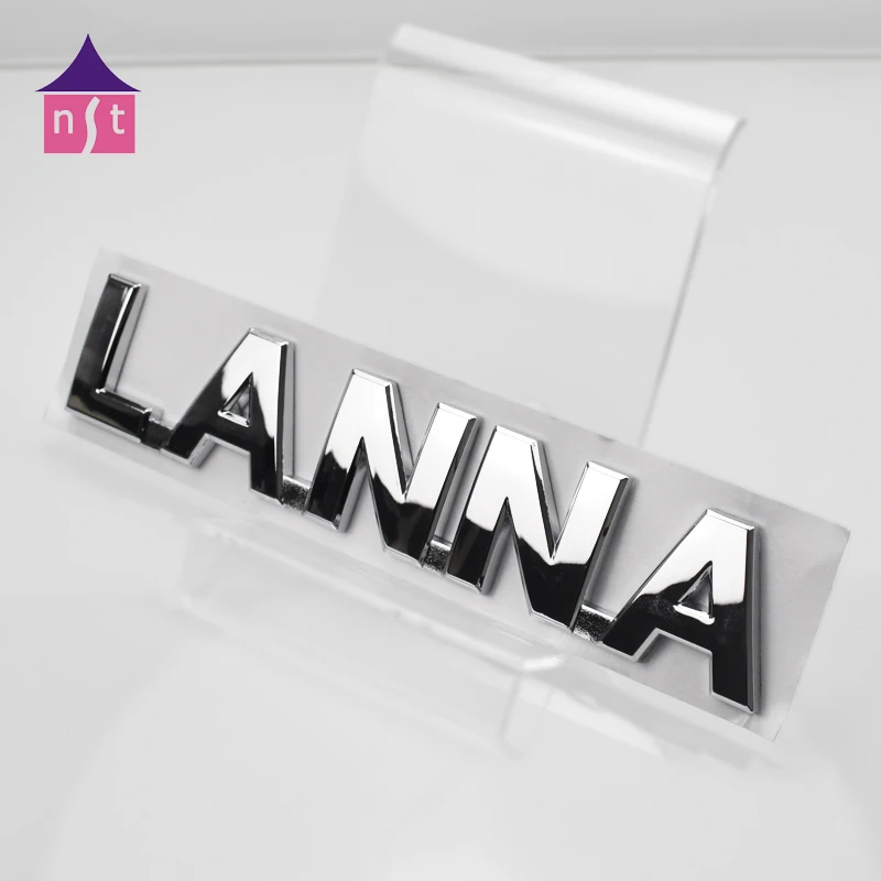 
Custom self adhesive ABS plastic car 3D chrome letter and & numbers stickers 