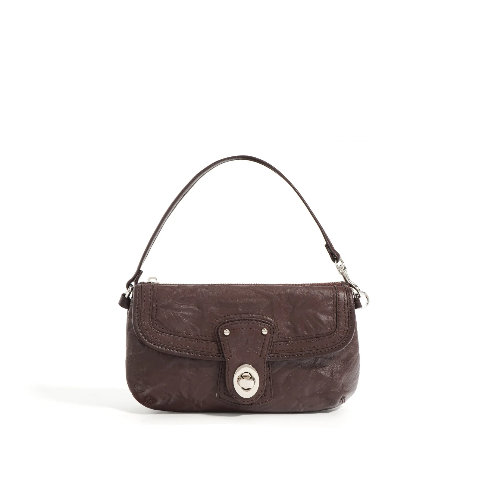 Wholesale soft cowhide mini handbag Trend ladies genuine leather chain sling shoulder bag Simple fashion crossbody bag for women
