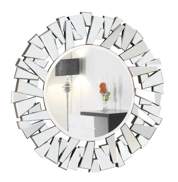 Modern Hot selling Handmade Unique Contemporary 3D Wall art decor mirror for Living room Hotel