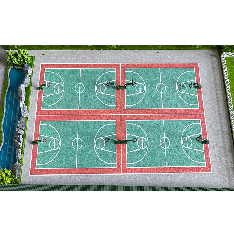 Factory live shot Campus reduced sand table model University  high school  primary school campus sand table model