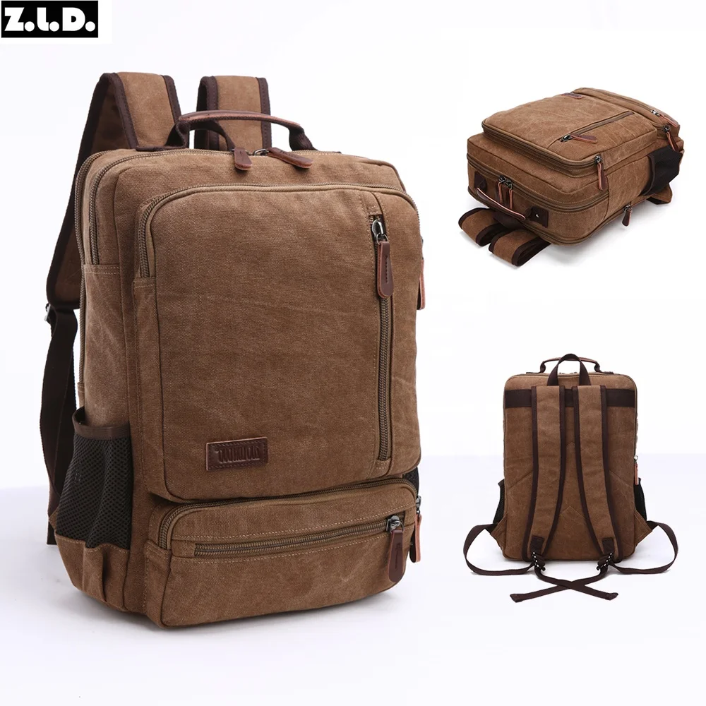 ZUOLUNDUO student double shoulder travel men fashional sport laptop backpack