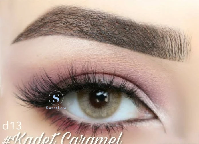 d13 caramel super natural for mid east market Arabs year lenses makeup eye cosmetic colored contact lenses