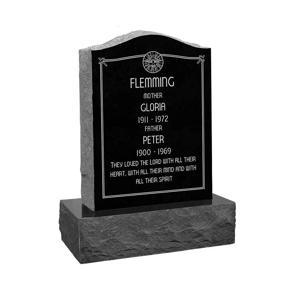 Family Cemetery Memorial Gravestone Customized Natural Granite Crypt Mausoleum Headstone Monument