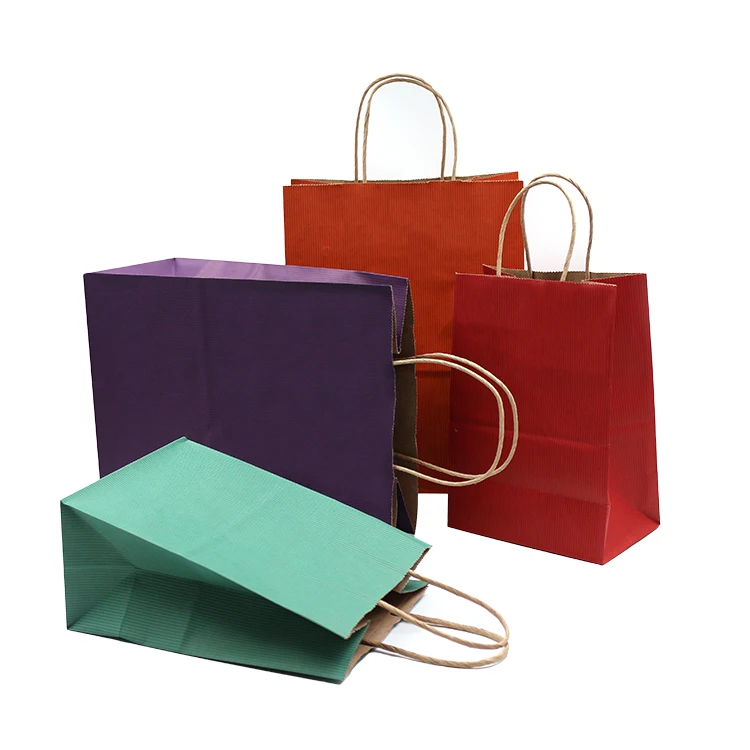 Wholesale Custom Gift Paper Bags With Your Own Personal Logo Shopping Imported From China