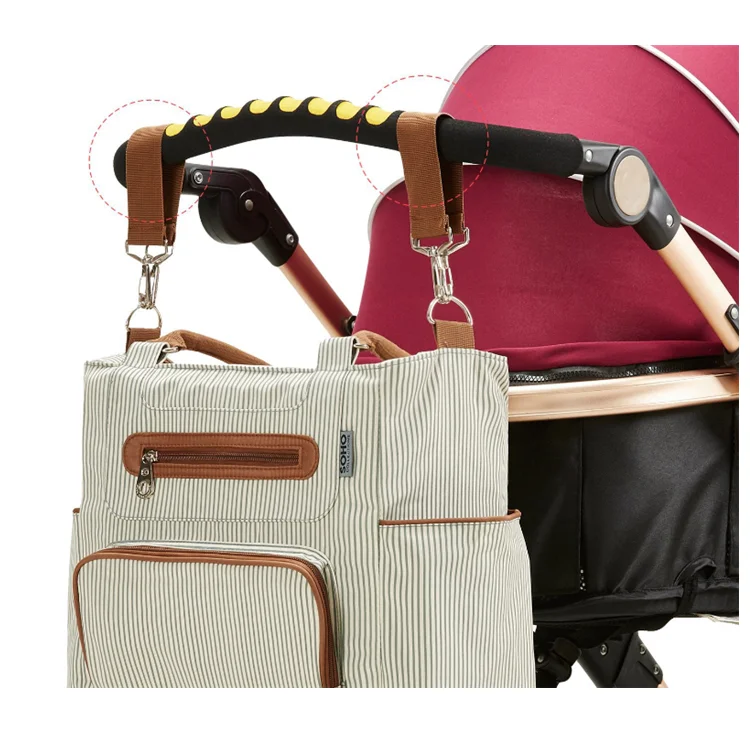 Mummy bag set, large capacity mother and baby diaper bottle storage bag, female maternity bag