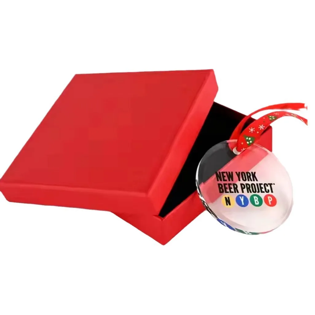 Hot Selling Clear Crystal Glass Christmas Hanging Decor Christmas Tree Crystal Decor Ornament