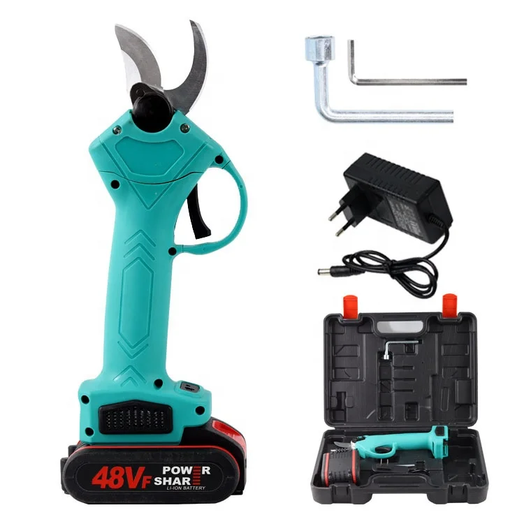 Cordless Electric Pruner Scissors Lithium Power Garden Tree Pruning Shears