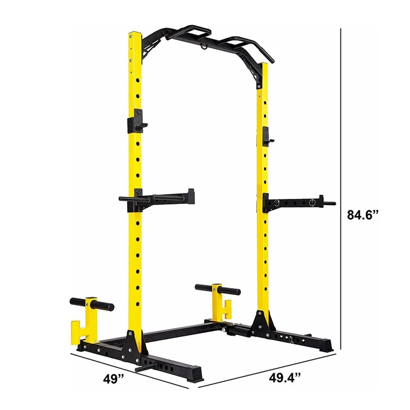 Home Body Building Cable Crossover Multifunctional Power Cage Squat Rack With Weight Lifting Training Gym