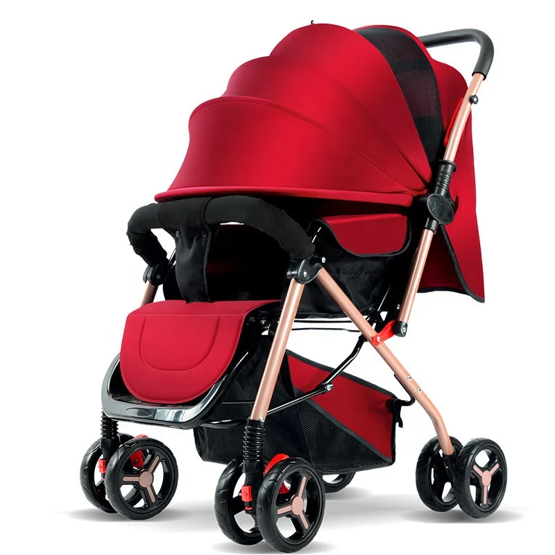 Wholesale adjustable baby cart with adjustable canopy cheap multifunction baby stroller