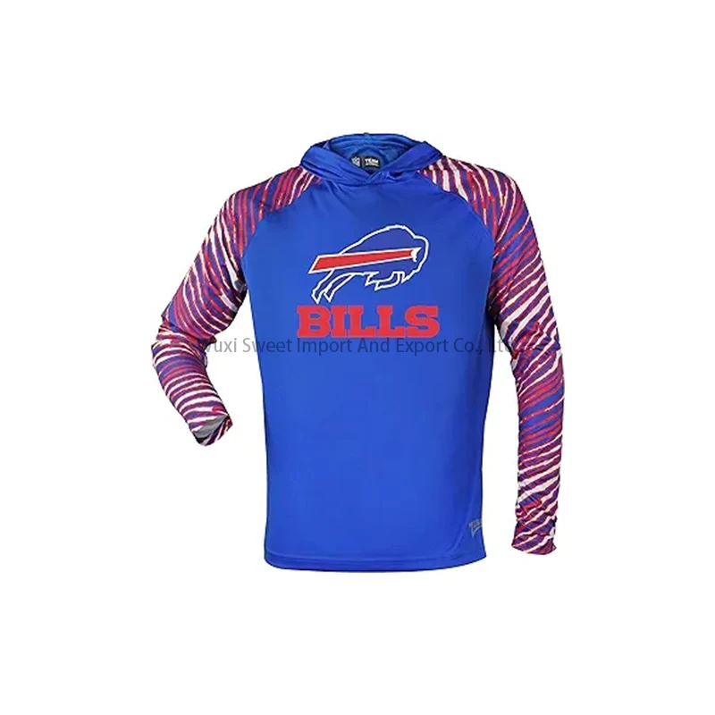 Design custom Buffalo zebra Pullover Hoodie football team long sleeve casual undershirt hoodie