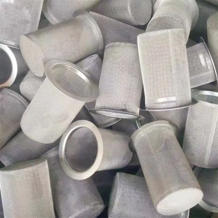 304 316 Stainless Steel Wire Mesh Metallic Filters Cylinder Perforated Filter Tube