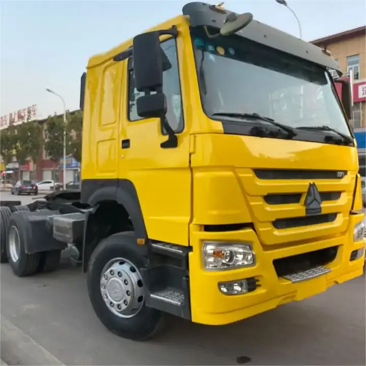 Отремонтированный тягач HOWO 371 л.с. 6x4 10 колеса 50 тонн для африканского рынка