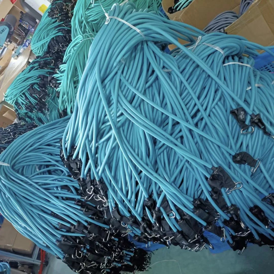 Home Workouts Bands Set Workout Exercise Bands 5 Tube Fitness Bands with Door Anchor Handles Portable Bag Legs Ankle Straps