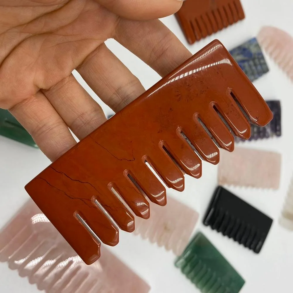 New product natural crystal healing crystal combs rose quartz obsidian crafts for wedding souvenir guests