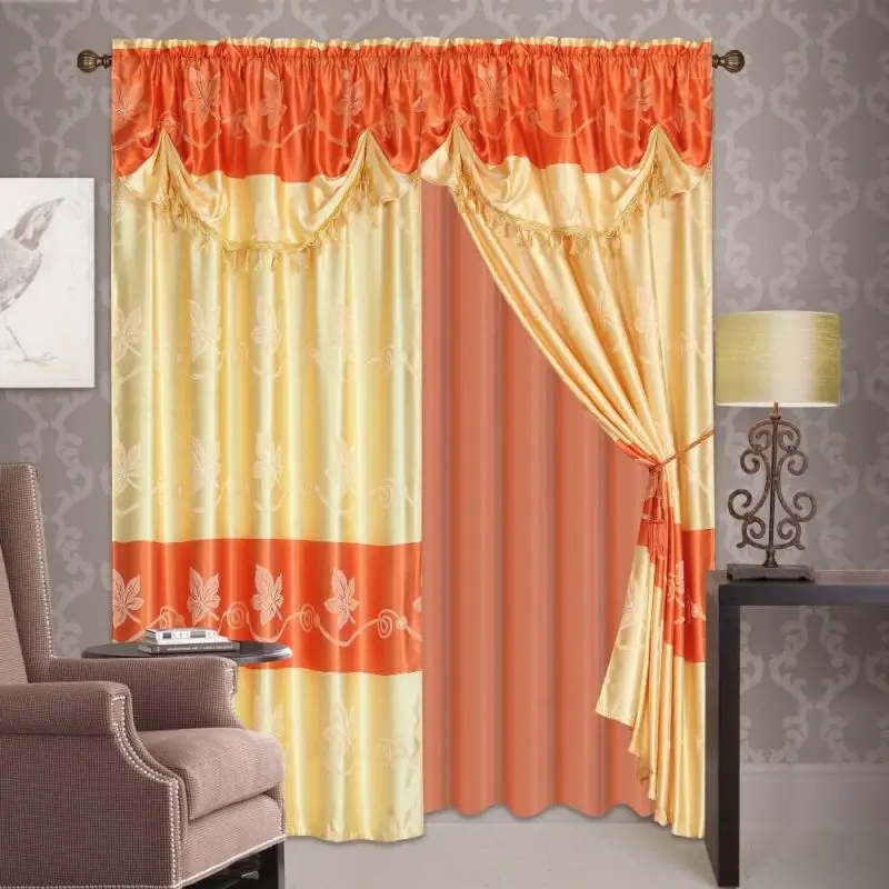 Single Jacquard Curtain Fabrics Turkey With Turkish Curtain Fabric Design for Salon